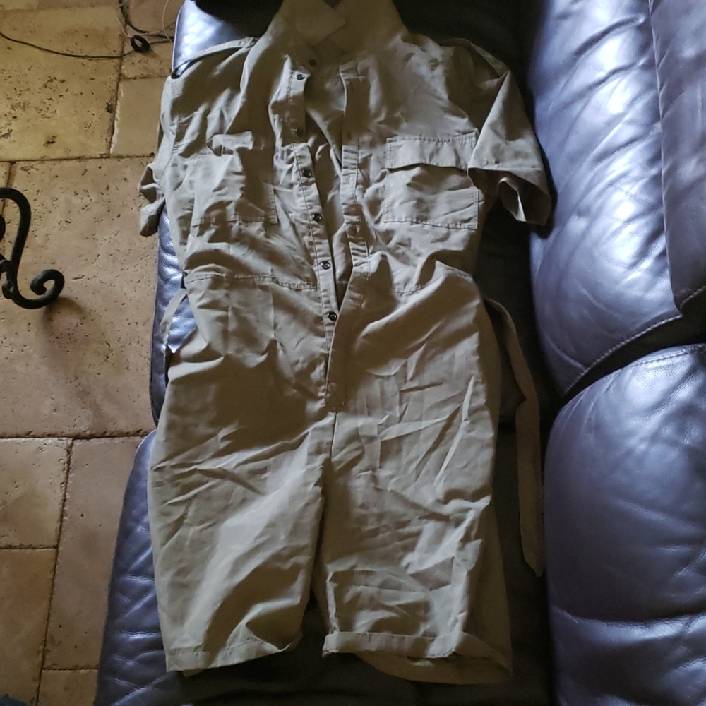 Large camo green mens romper